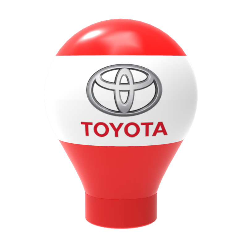 Montgolfière publicitaire gonflable ventilée au nom de la marque Toyota
