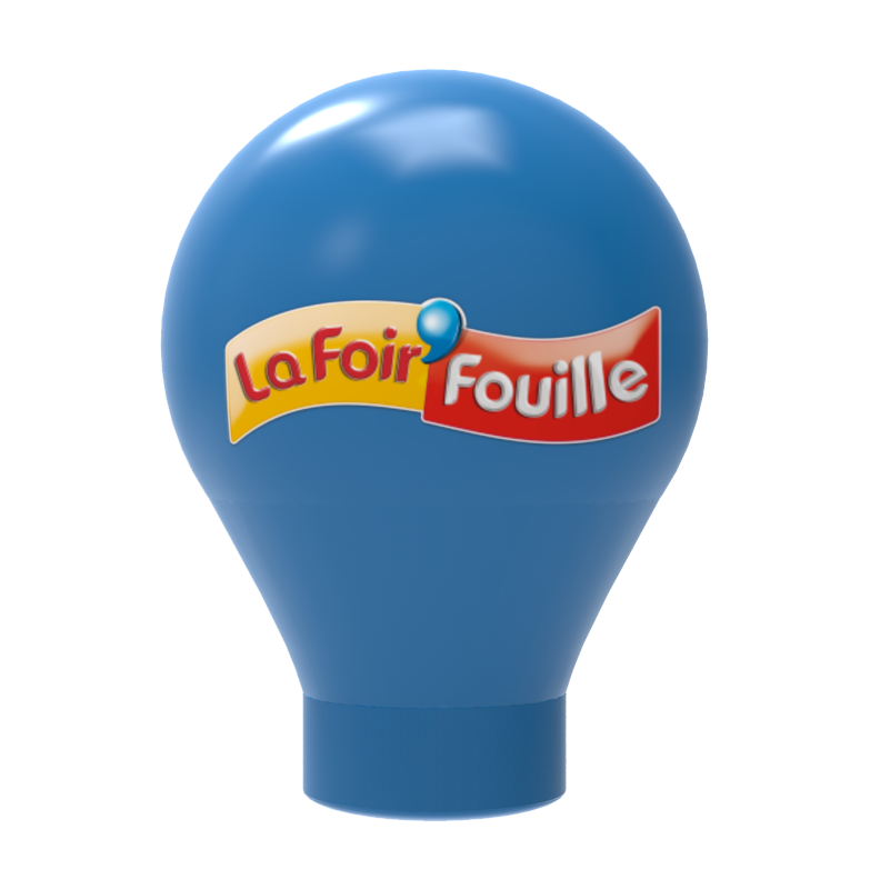 Montgolfière publicitaire gonflable ventilée au couleurs d'une marque